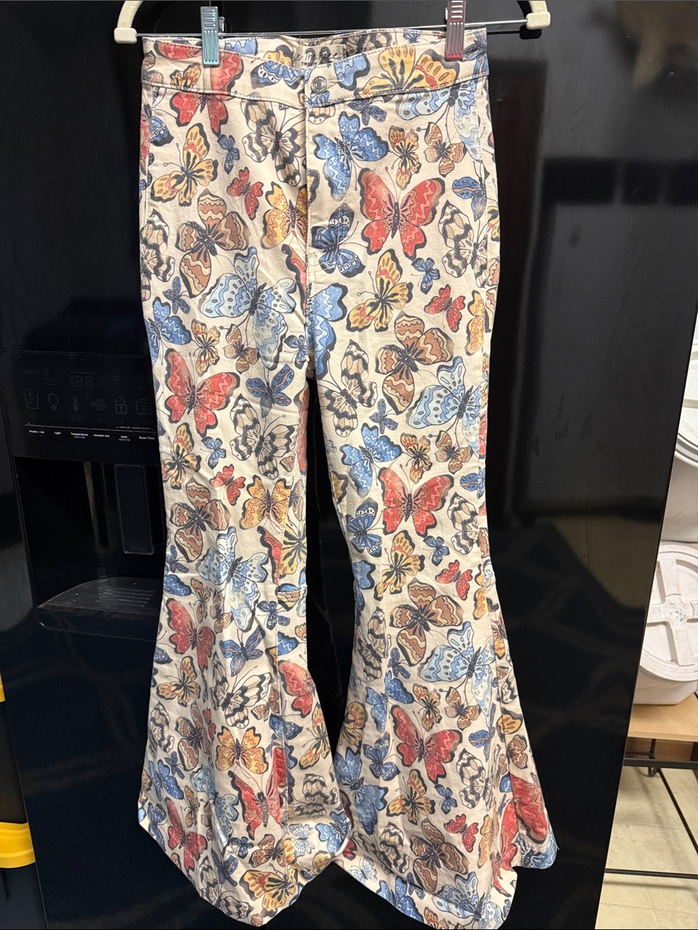Free People Women’s Butterfly Print Flared Bottoms - Multicolor